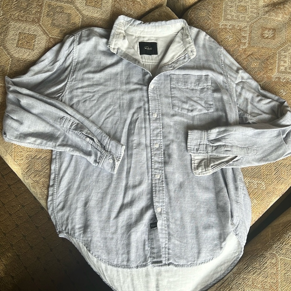 Rails Men’s Isaac Shirt in Cinder Button Down Small